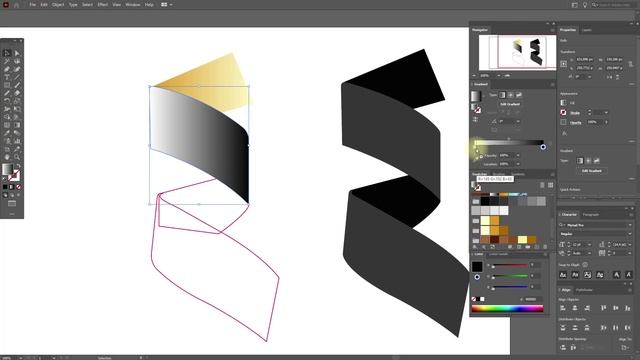 HOW TO DRAW A SERPENTINE (сonfetti, golden ribbon)? ADOBE ILLUSTRATOR TUTORIAL смотреть онлайн