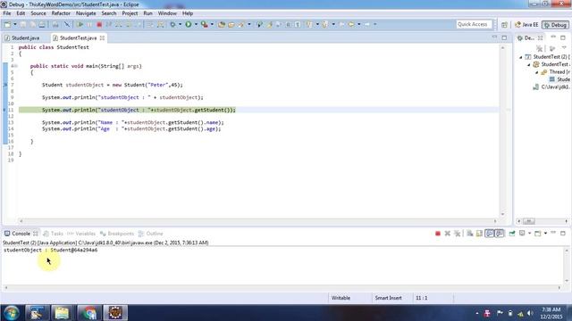 Java this keyword (return this) | Java Tutorial смотреть онлайн