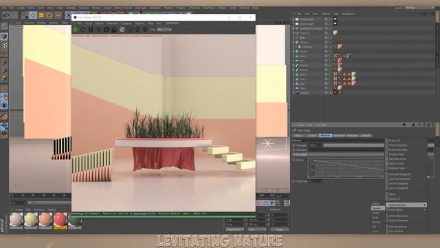 Levitating Nature | Speed Art (Cinema 4D & Photoshop)