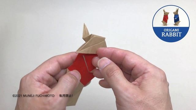 「折り紙」服を着たウサギ（rabbit origami）の折り方 смотреть онлайн