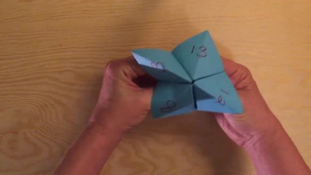 Cootie Catcher Example for an ESL Class смотреть онлайн