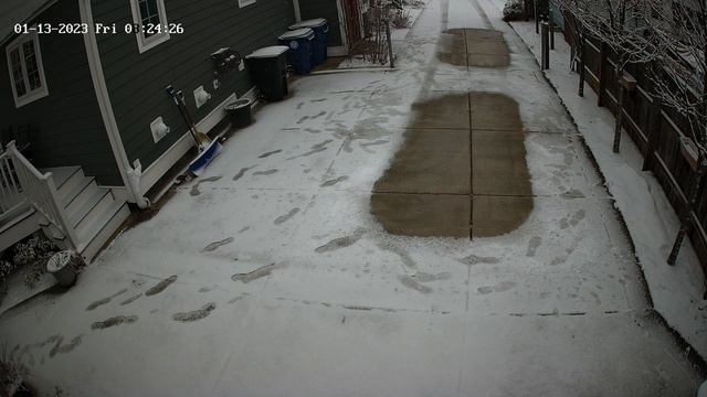 A Quick Heated Driveway Snow Melt Time Lapse in Buffalo, NY before it Turns to Ice! - [1-13-2023] смотреть онлайн