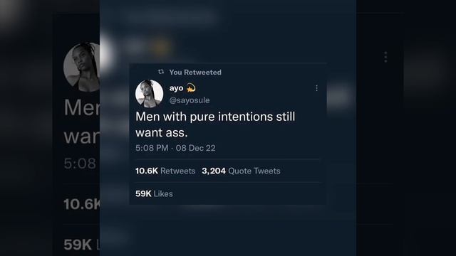 Men with pure intentions still want ass (post react) смотреть онлайн