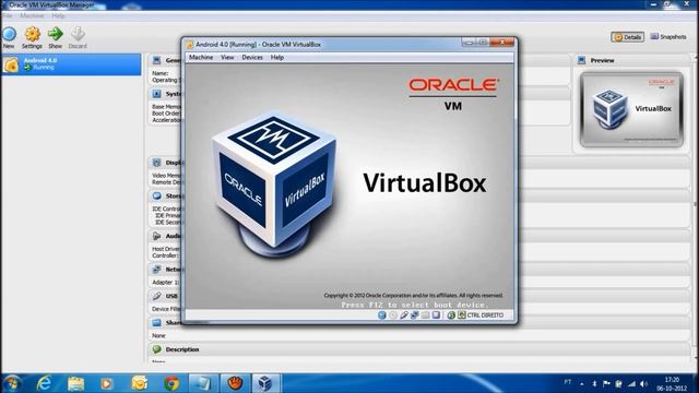 como por o android 4.0 com internet no virtualbox смотреть онлайн