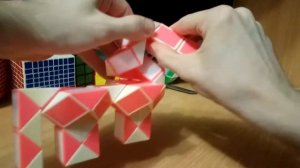 Огромная змейка Рубика (72 элемента)! Как собрать верблюда (camel) из змейки Рубика)