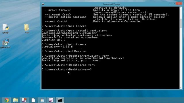 Install Django and Python on Windows 2 of 7 Install Django in a Virtual Environment смотреть онлайн