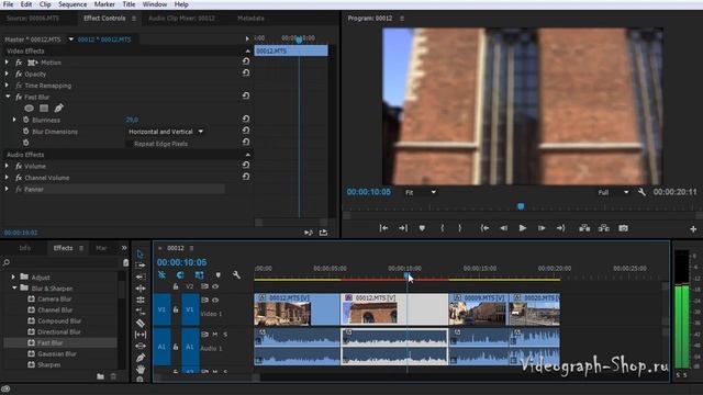 Эффекты и фильтры в Adobe Premiere Pro CC смотреть онлайн