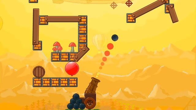 Kaboomz 2 walkthrough - free blue balloons and pop red. смотреть онлайн