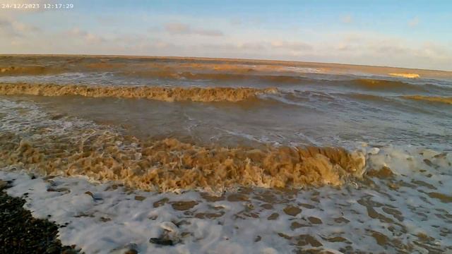 24.12.2023год. Азовское море сегодня. смотреть онлайн