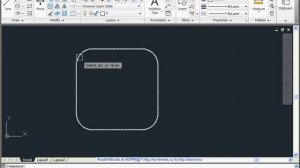 Скругление и срезание острых углов в AutoCad 2011