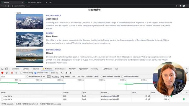 Using fetch states while fetching your data from an API in Nuxt смотреть онлайн