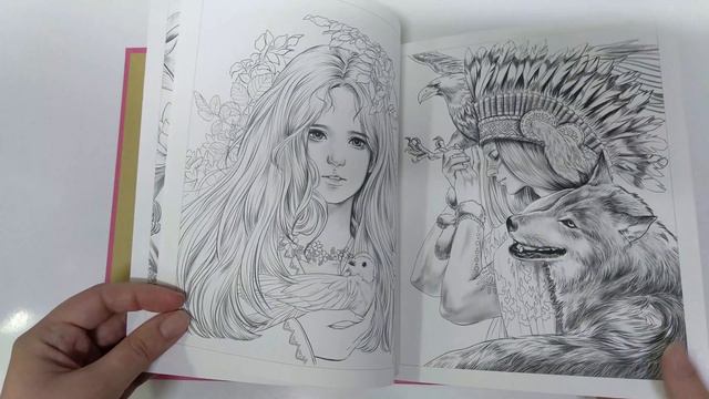 ОБЗОР РАСКРАСКИ "LOVE LETTER COLORING BOOK/ЮНОШЕСКИЕ ЛЮБОВНЫЕ ПИСЬМА" ОТ M.O.M.O GIRL (ЫН ТАЛЬ ХЯН) смотреть онлайн
