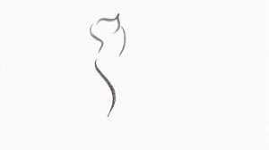 Рисуем Силуэт ?Кошки/Ho to Draw a ?Cat Silhouette