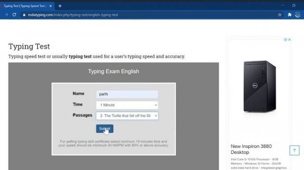 site for doing practic for typing