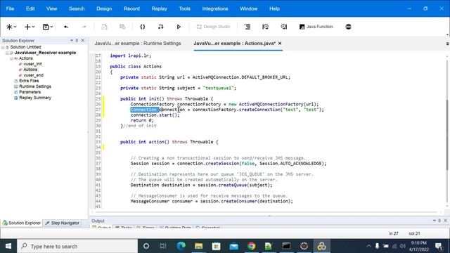 How to Consume Messages from Queue in Java Vuser in LoadRunner смотреть онлайн
