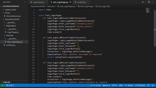 20) Page Object Model in selenium Python смотреть онлайн