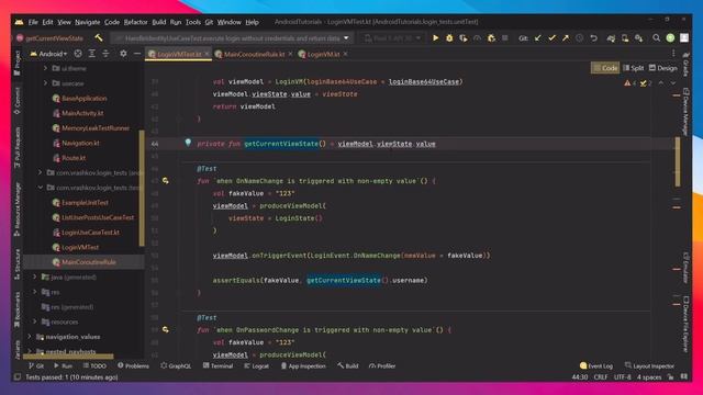 Unit Testing View Model[ Mockk , Turbine , Coroutines ] - Tutorial смотреть онлайн