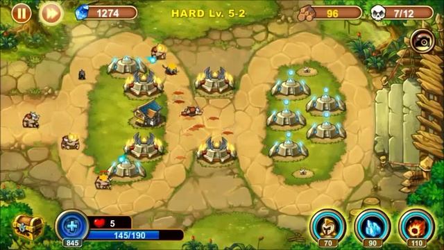 Castle TD 5-2 HARD, 3 STARS!! Walkthrough смотреть онлайн