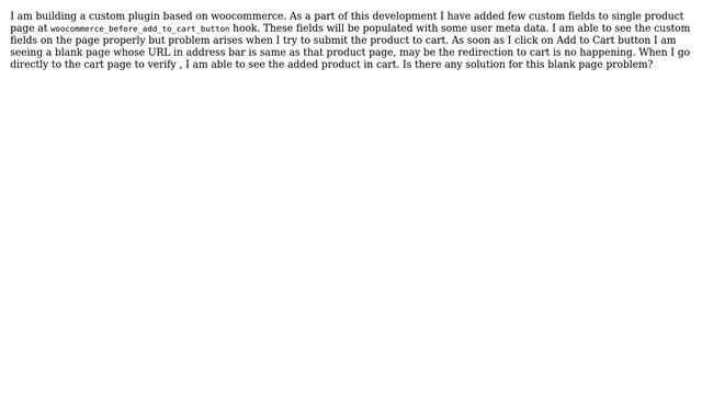 Wordpress: woocommerce blank page after clicking add to cart смотреть онлайн