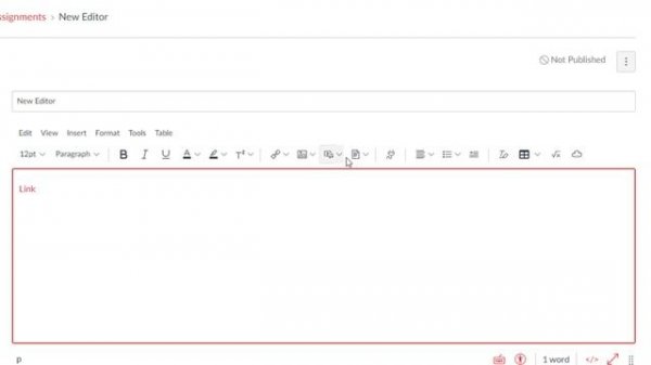 New Text Editor for Canvas