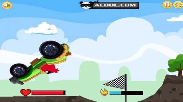 Angry Birds Cross Country - SKILL GAME CAR RACING GAMEPLAY!