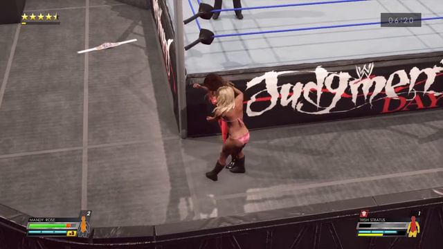 WWE 2k22: Mandy Rose vs Trish Stratus, women's wretsling смотреть онлайн