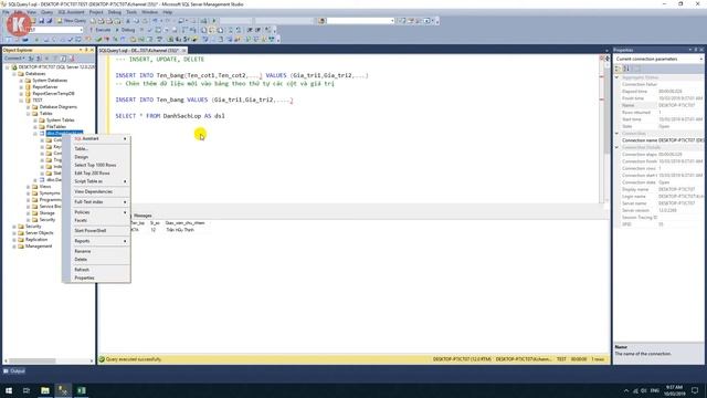 [SQL SEVER TỪ A-Z] Bài 15: Insert, Update, Delete trong bảng và một số lưu ý смотреть онлайн