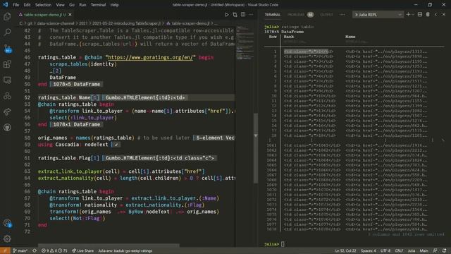 Introducing TableScraper.jl - an easy way to scrape WELL-FORMED tables in Julia смотреть онлайн