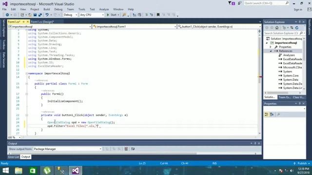 C# Window Application Exporting Excel Records to SQL Management Studio смотреть онлайн