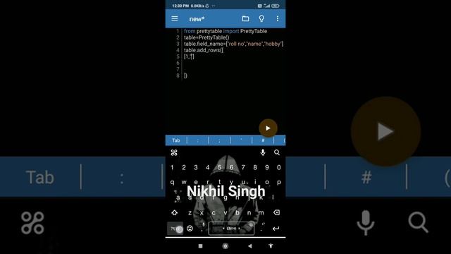 Create a Table using ASCII in python || Mr. Coder || IIITIAN смотреть онлайн