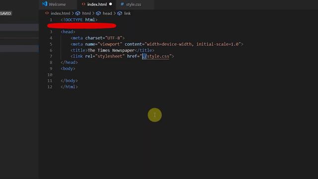 MY FIRST WEBSITE: Copying A Newspaper Webpage (CSS & HTML) -  P1: The Structure Of An HTML Document