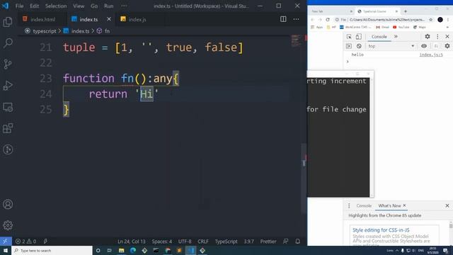 TypeScript Crash Course[2020] | Learn typescript in 50 minutes смотреть онлайн
