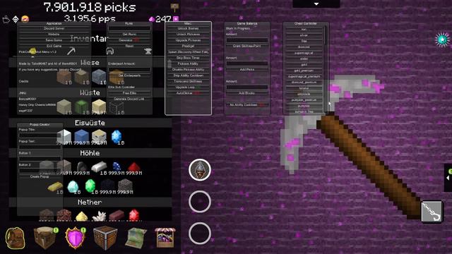 PickCrafter Mod Menu Update: v1.2 (Release) смотреть онлайн