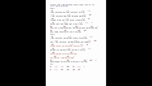 DairyBeat ft. Jason Scott: I FEEL LIKE ROCKIN' - Free* ORIGINAL & In Sync LYRICS & CHORDS: смотреть онлайн