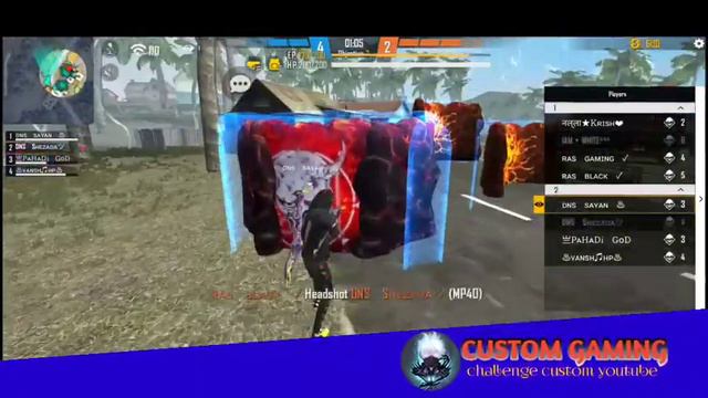 DNS End time RAS vs DNS custom gameplay in free fire 7:5 смотреть онлайн