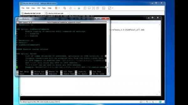 Zabbix Agent на Ubuntu Server Linux