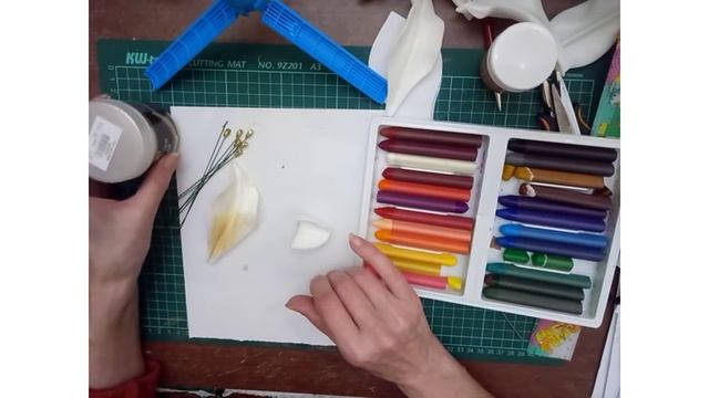 МК букет лилий в корзиночке с подсветкой. смотреть онлайн