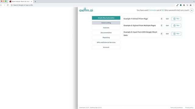 How to use Axiom.ai's no code chrome extension for automating the browser смотреть онлайн