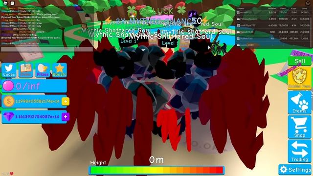 *ONE OF A KIND* SHINY MYTHIC SHATTERED SOUL! Bubble Gum Simulator (Roblox) смотреть онлайн