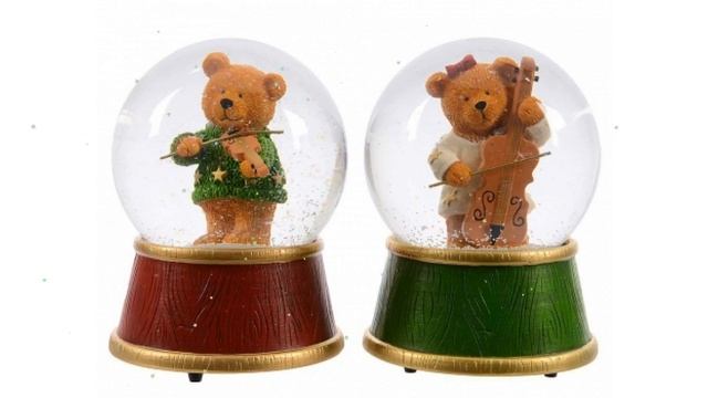 Снежный шар МИШКА-музыкант, 10x14см (KAEMINGK) обзор 534943 производитель KAEMINGK (Нидерланды) смотреть онлайн