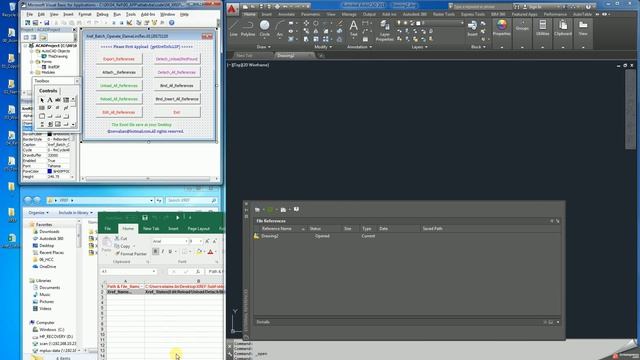 4_1 AutoCAD VBA Batch Export References to Excel смотреть онлайн