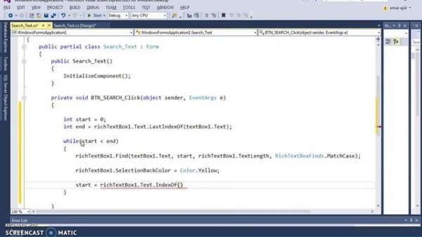 C# - How To Search And Select Text In RichTextBox From TextBox Using C# [ with source code ]