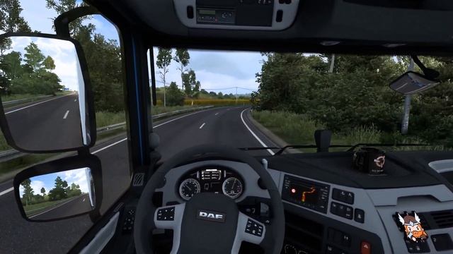 A Scenic Drive Through Ukraine | DAF XF 520 | Euro 6 MX-13 Engine | смотреть онлайн