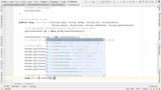 SQLite Android Course | Part 01 | Add Record смотреть онлайн