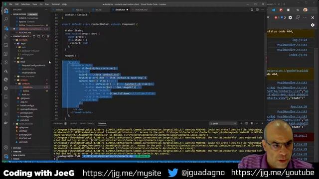 Coding with JoeG - React Native Client - Contact Lists Part II смотреть онлайн