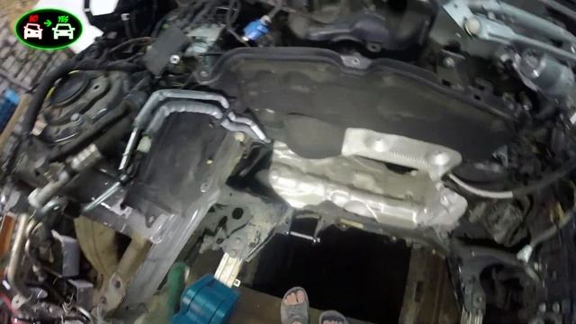 MINI Cooper Кузовной ремонт , краткий обзор повреждений , снятие двигателя , небольшая печалька??? смотреть онлайн