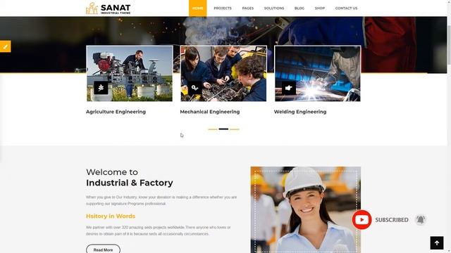 Sanat - Factory and Industry WordPress Theme Macauley Fred смотреть онлайн