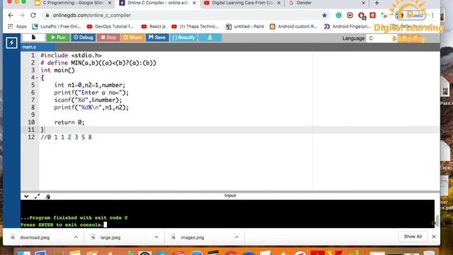53 C Fibonacci Series | Online Training Download app from below link смотреть онлайн