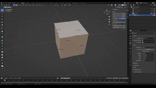 How to CHANGE MEASUREMENTS UNITS in Blender смотреть онлайн
