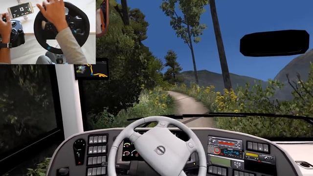 Volvo bus Driving by Indian driver | Most scariest Road | Euro truck simulator 2 with bus mod смотреть онлайн